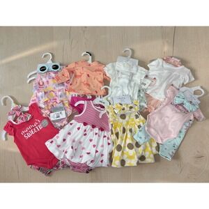 Baby Girls 0-3 Months Spring Summer Outfits New With Tags